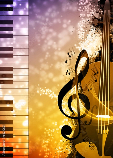 Obraz Music background