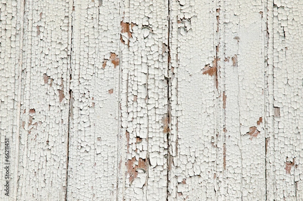 Obraz Cracked old painted wall