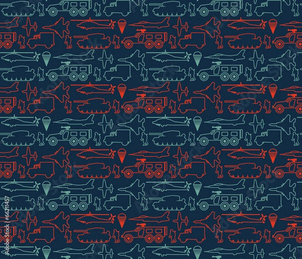 Fototapeta seamless military pattern 14