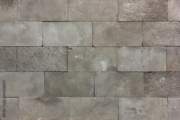 Fototapeta Concrete block wall seamless background texture
