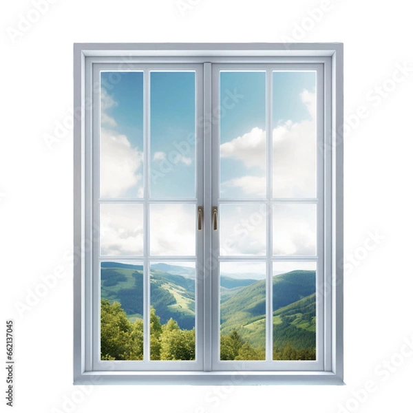 Fototapeta Window. isolated object, transparent background
