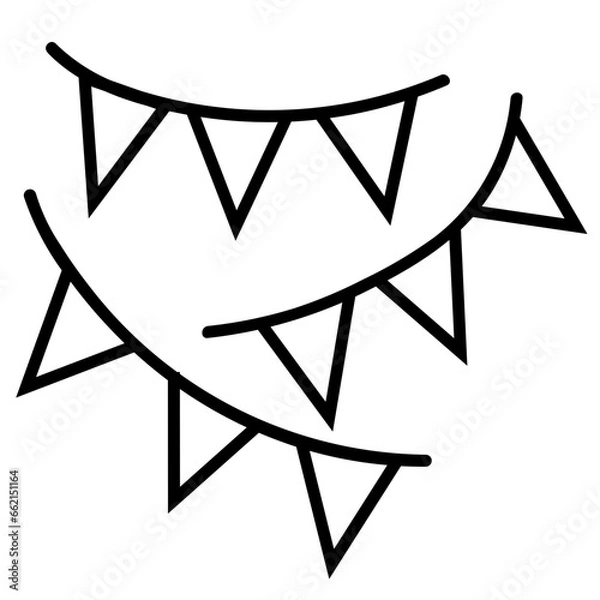 Fototapeta  Ceiling Decoration Icon and Illustration in Line Style