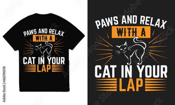 Obraz cat vector art t-shirt, cat art, vector t-shirt design