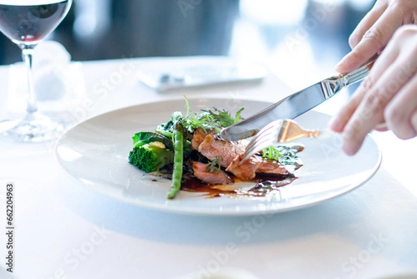 Obraz フランス料理のテーブルマナー