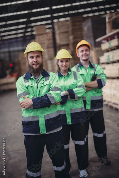 Fototapeta Wood Turners team building to shapes, balances wood with hand and power tools to meet requirements