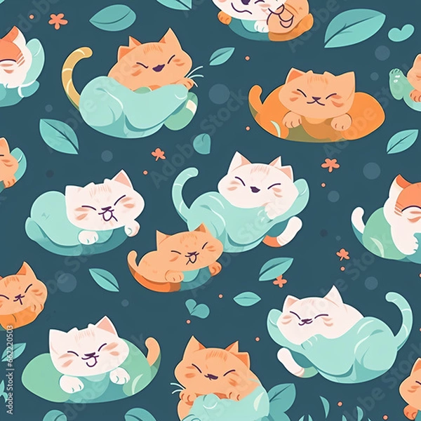 Obraz seamless pattern with cats