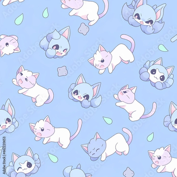 Obraz seamless pattern with cats