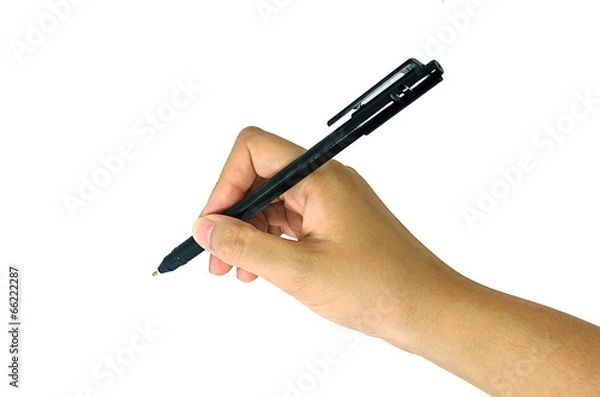 Obraz Hand holding pen