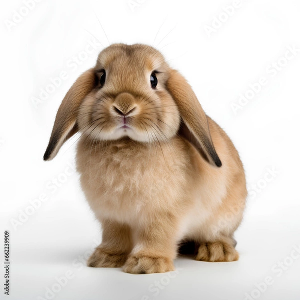 Obraz 茶色のホーランドロップうさぎ