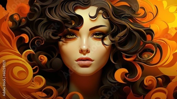 Fototapeta Creative Manipulation of Character Illustration
