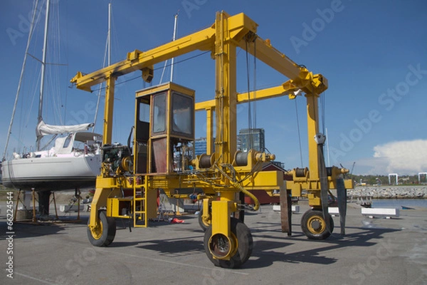 Obraz Crane for lifting boats