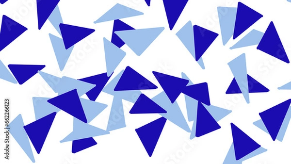 Obraz 三角グラフィック　ブルー