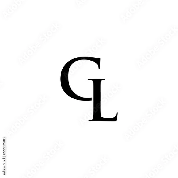 Fototapeta gl logo design 