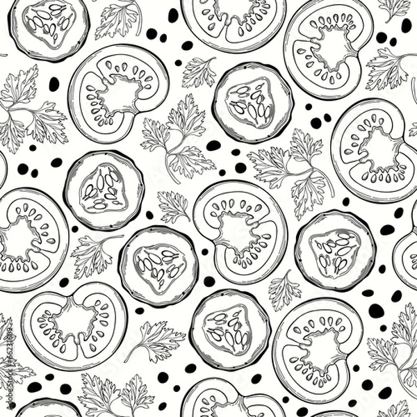 Fototapeta Salad seamless background