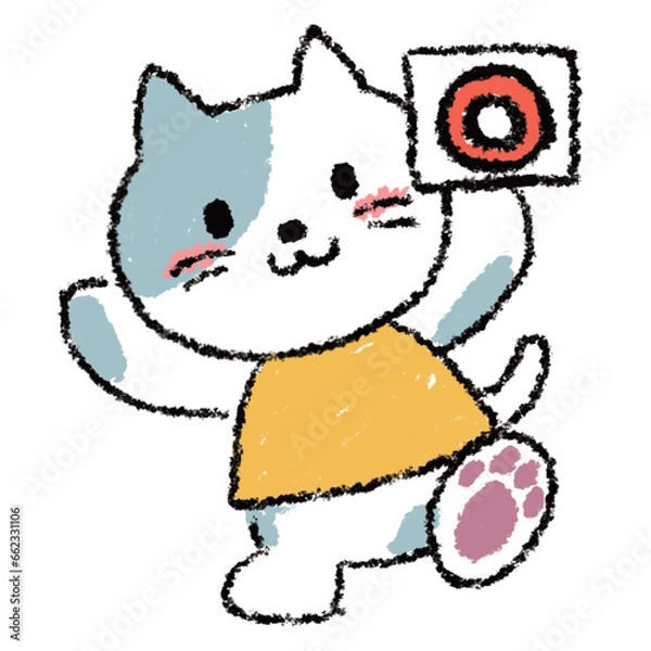 Obraz ネコまるばつ