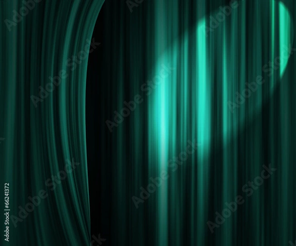 Obraz Teal Theater Curtain Backdrop