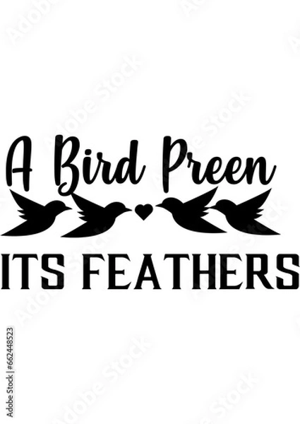 Obraz A bird preen its festhers 