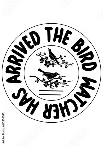 Obraz the bird watcher has arrived