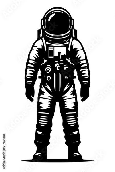 Fototapeta astronaut vector Isolated on white background