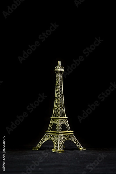 Fototapeta Small Eiffel tower isolated