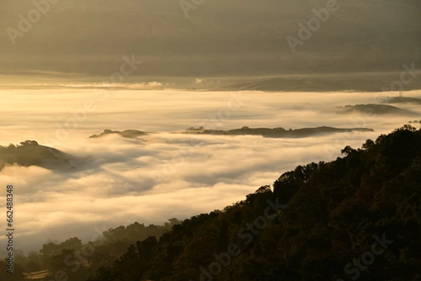 Obraz sunset in the mountains