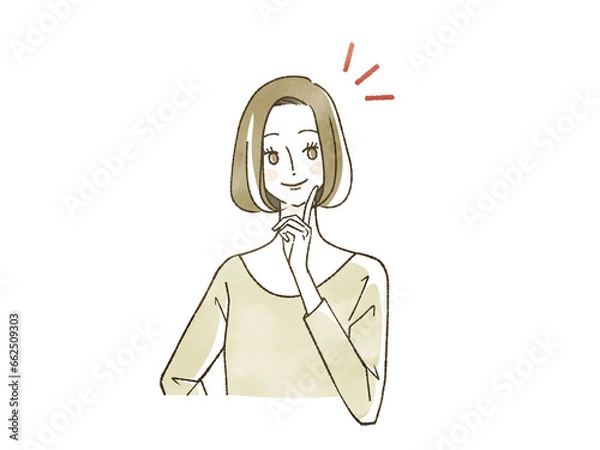 Obraz 笑顔の女性