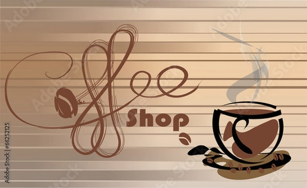 Fototapeta Coffee shop background
