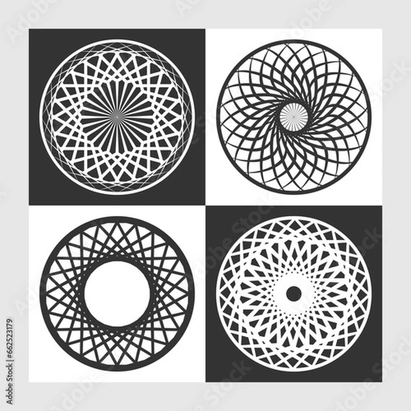 Obraz set of round elements