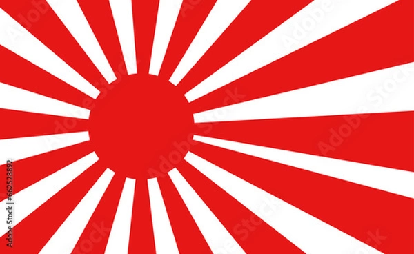 Obraz 日章旗のシンプルなイラストアイコン