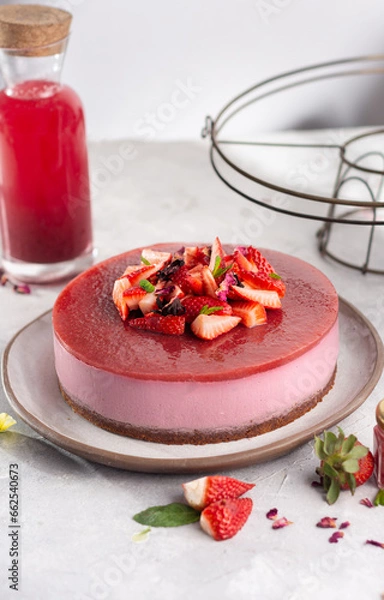 Obraz strawberry cake