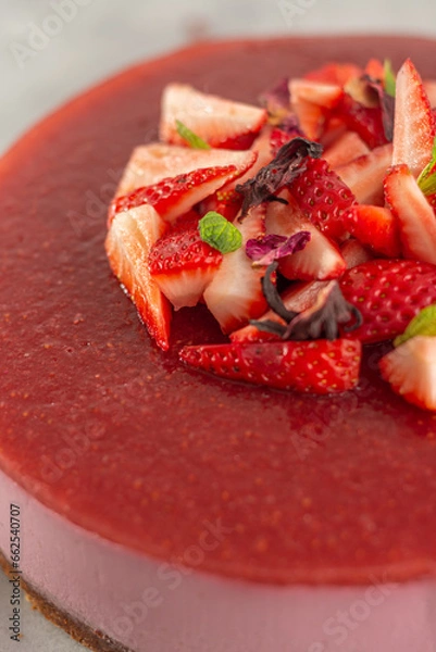 Obraz cake with strawberries