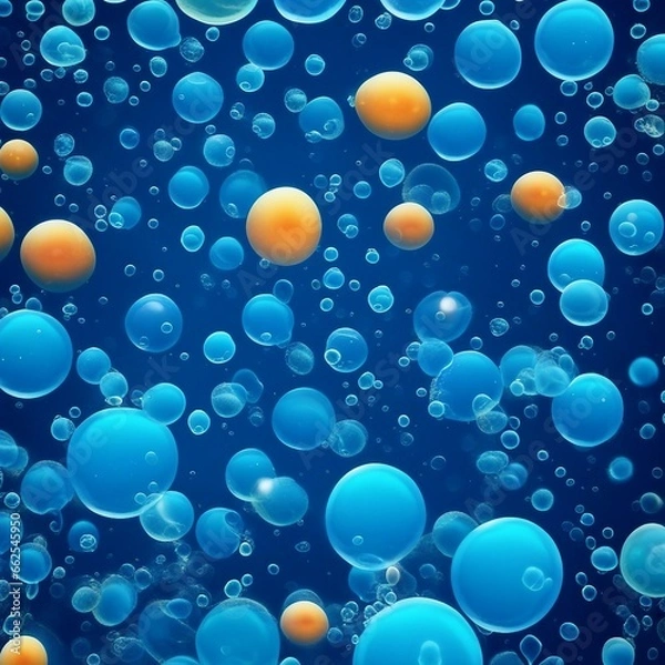 Obraz underwater water bubble illustration background