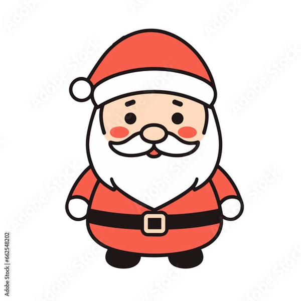 Fototapeta Santa Claus simple vector