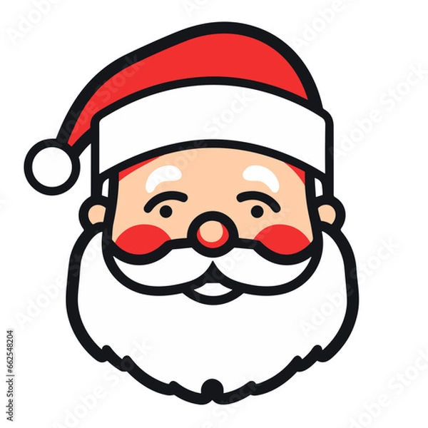 Fototapeta Santa Claus simple vector