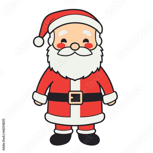 Fototapeta Santa Claus simple vector