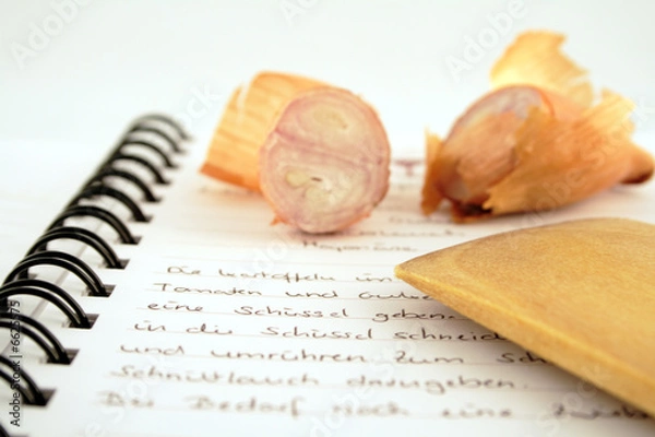 Obraz rezept im kochbuch