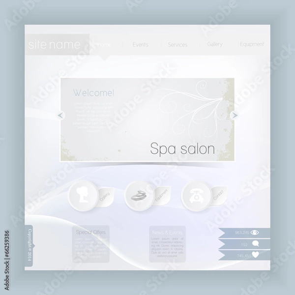 Fototapeta Website template