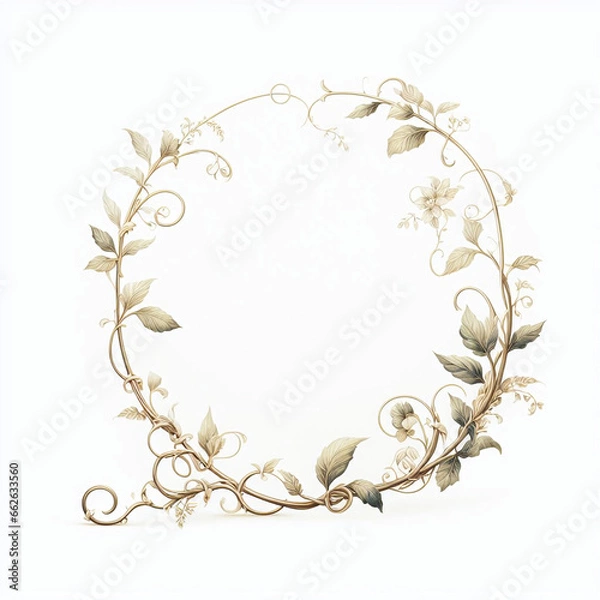 Obraz frame with flowers