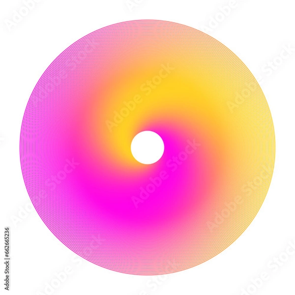 Obraz 3D Shape Gradient Spiral