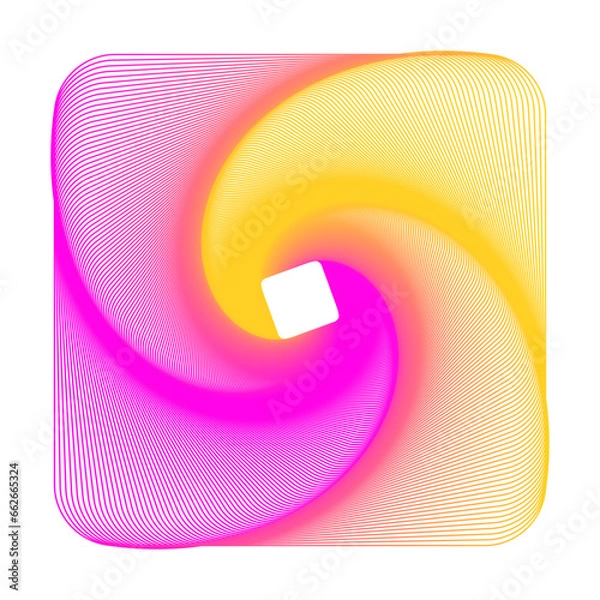 Obraz 3D Shape Gradient Spiral