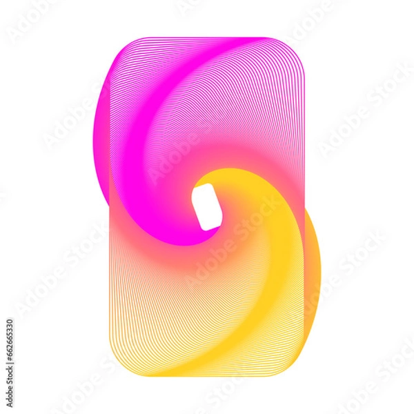 Obraz 3D Shape Gradient Spiral