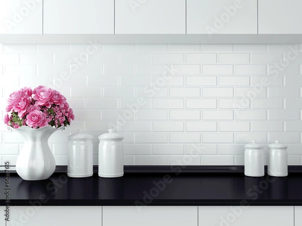 Obraz White kitchen design.