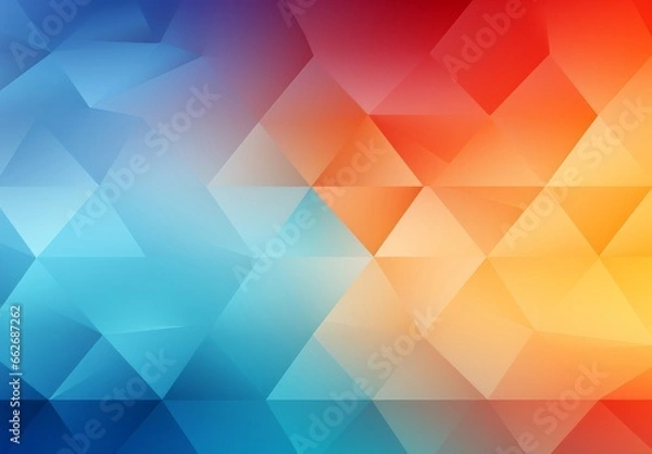 Fototapeta multicolored triangles iridescent background. generative ai.