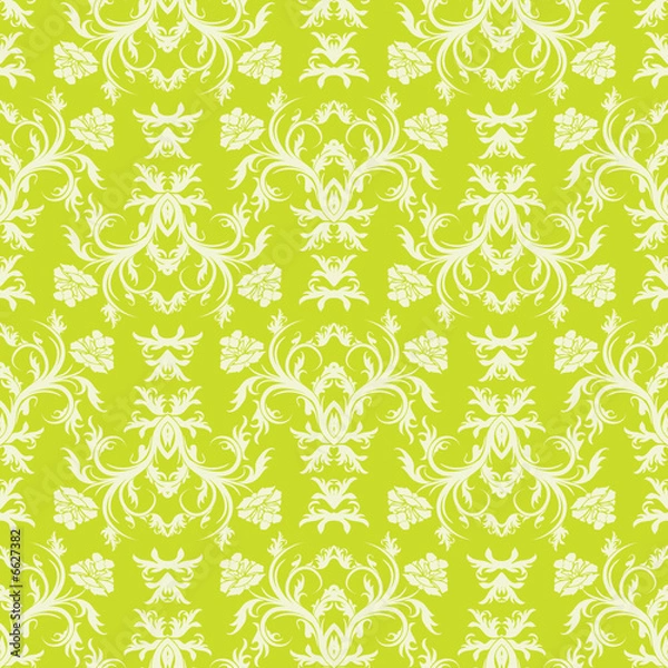 Obraz Seamless floral pattern, vector illustration