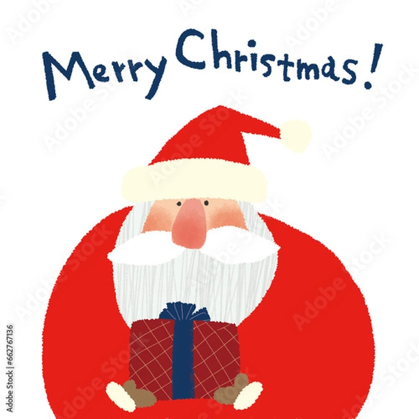 Obraz クリスマス、サンタクロースのイラスト