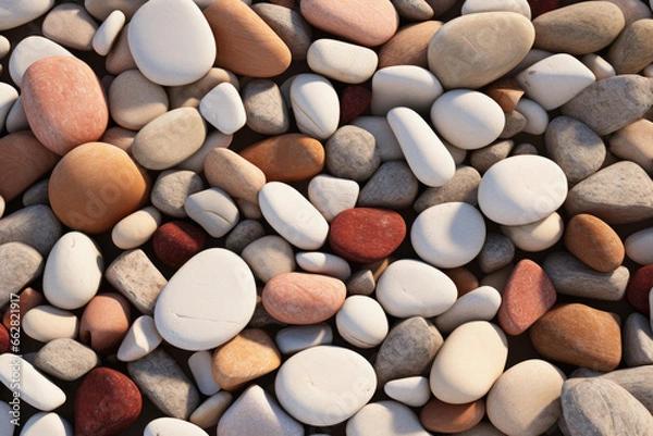 Fototapeta Elegant Gravel Landscaping: Architectural Beauty in Nature - Generative AI