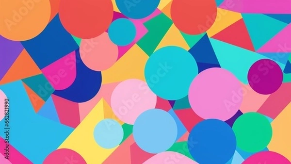 Fototapeta Colorful Circles Background