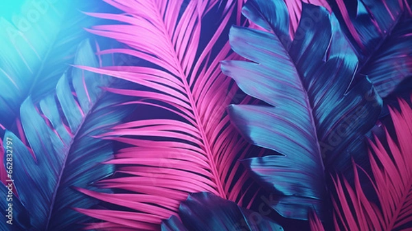 Obraz Exotic leaves background
