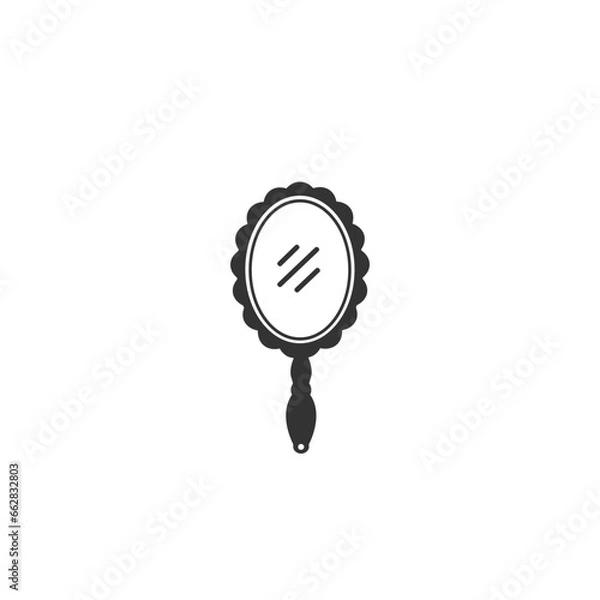 Obraz Man standing in front of a mirror vector icon