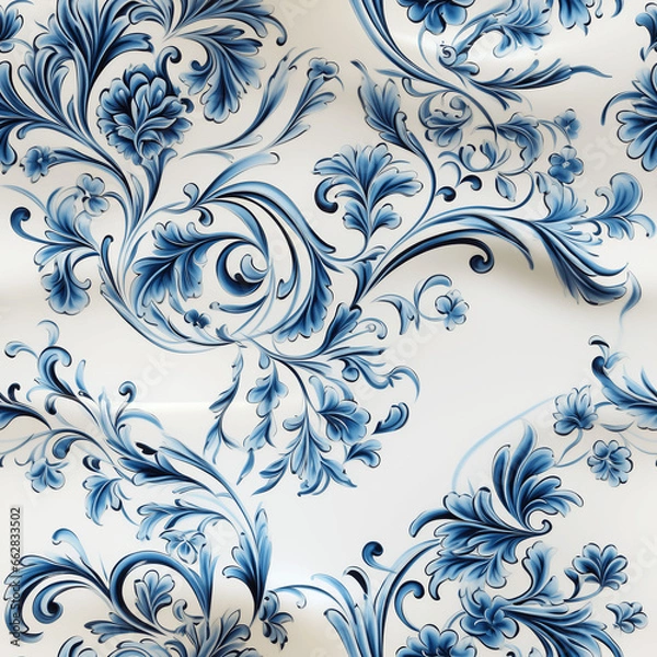 Obraz Arabesque Template Texture of Ceramic Plate Art (Tile)	